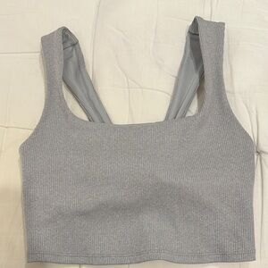 Alo Yoga Alosoft Ribbed Chic Bra Top